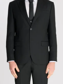 Harry Brown Raffi Slim Fit Suit Jacket Black Hot