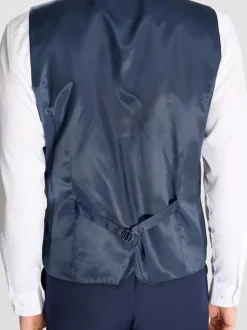 Harry Brown Raffi Slim Fit Suit Waistcoat Blue Best