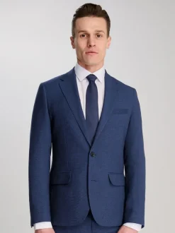 Harry Brown Slim Fit Suit Archie Melange Jacket Blue Hot
