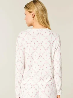 Hollister Cosy Long Sleeve White Pyjama Top New
