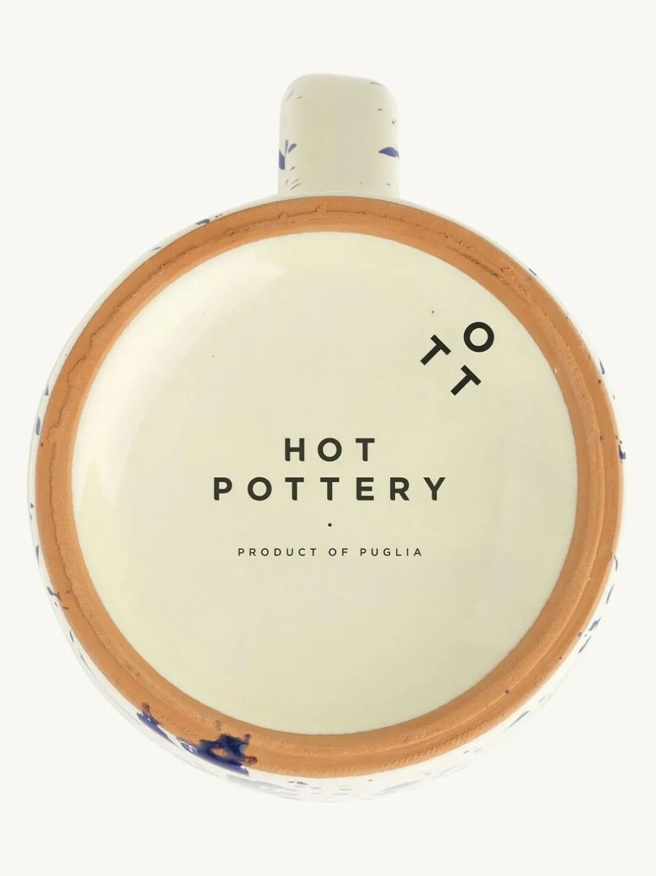 Hot Pottery Set of 4 Splatter Mugs Blueberry Best