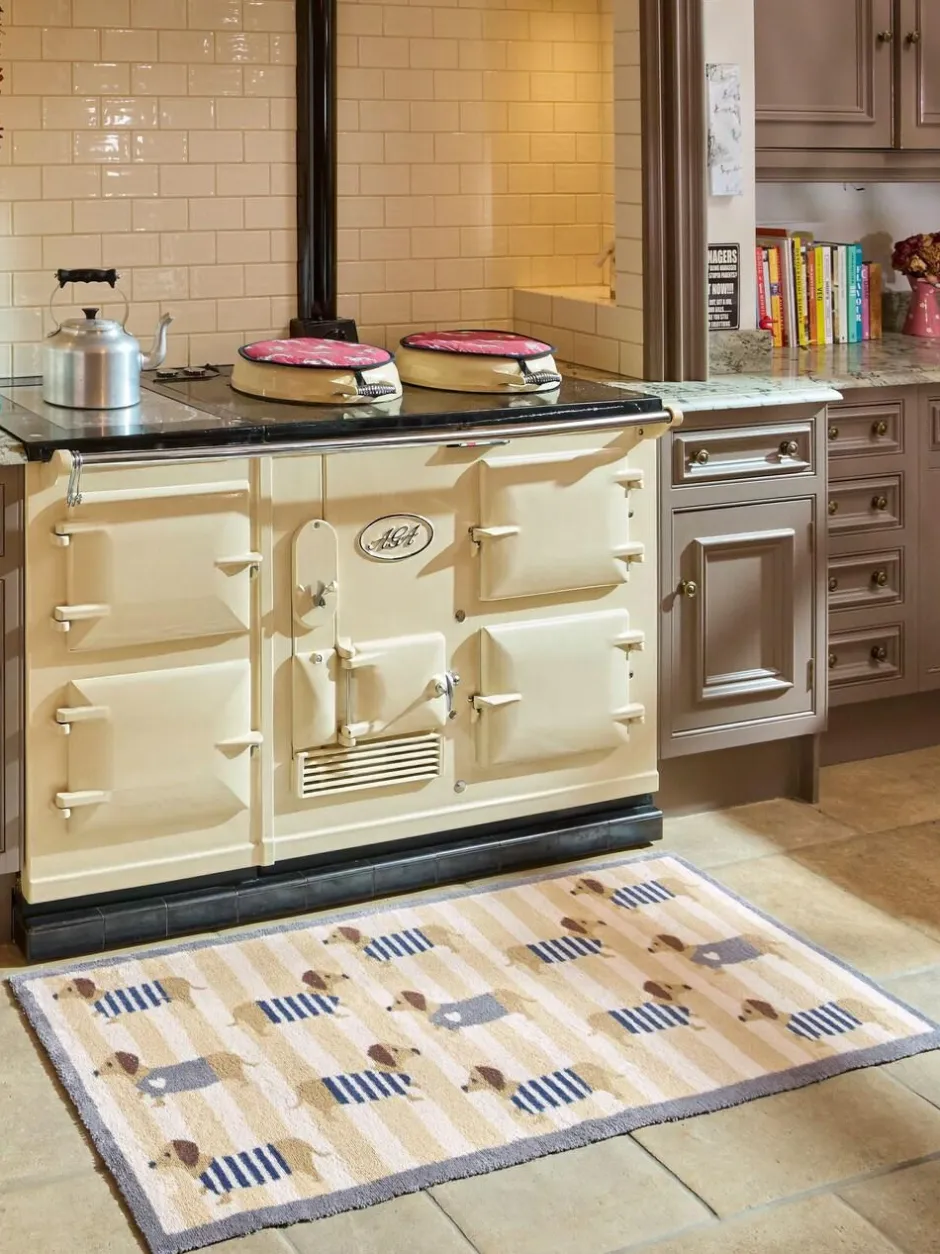 Hug Rug Beige Sausage Dog Chic Runner Outlet