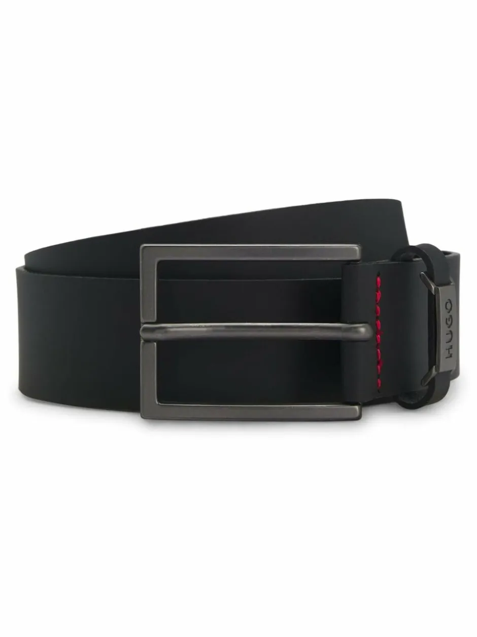 HUGO Black Gabriel Leather Belt Hot