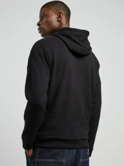 HUGO Waffle Hoodie Black Online