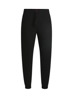 HUGO Black Waffle Joggers Clearance