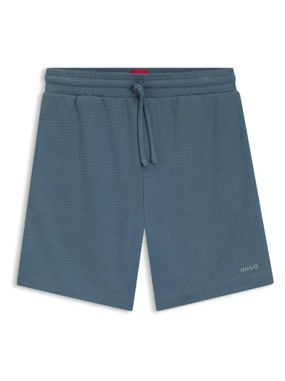 HUGO Blue Waffle Logo Shorts Best