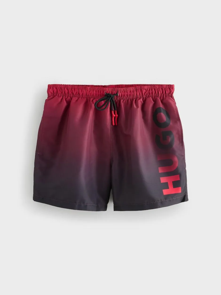 HUGO Red Gradient Swim Shorts Discount