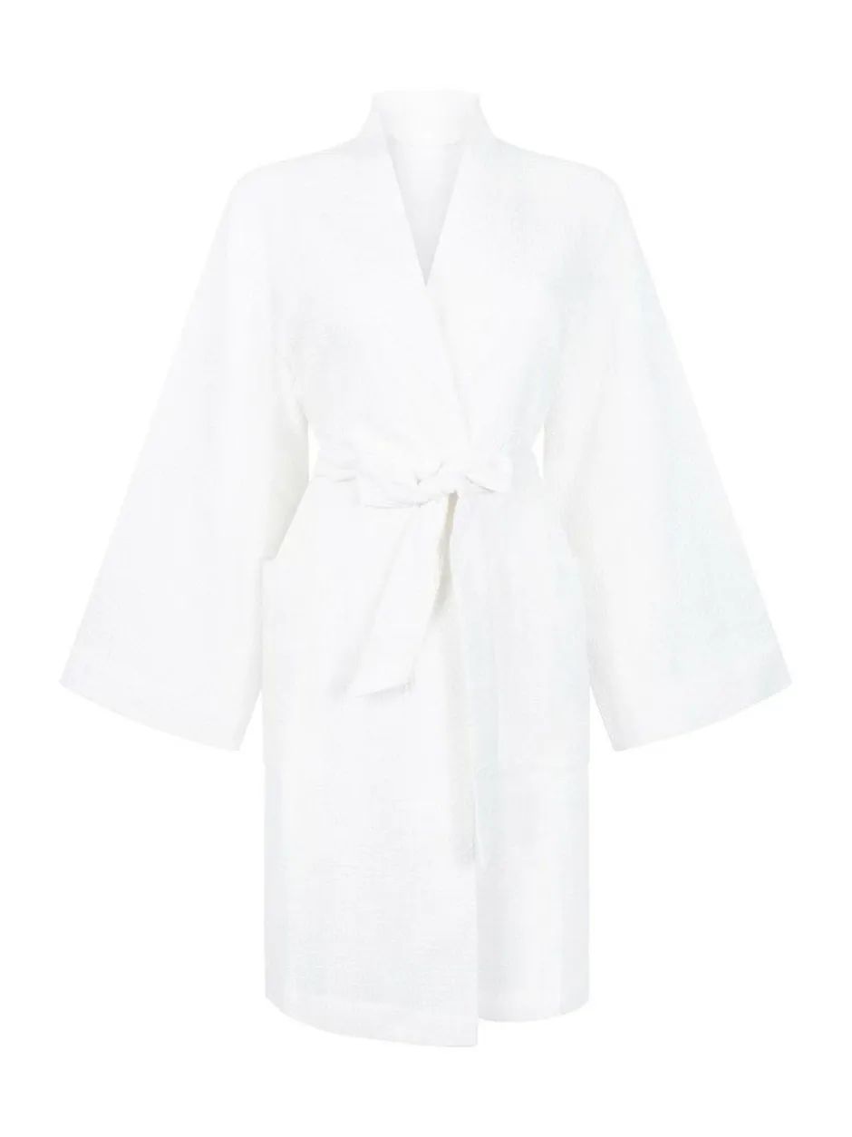 Hunkemoller Hunkemöller Waffle Bathrobe White Sale