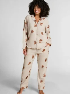 Hunkemoller Grey Flannel Straight Bear Joggers Discount