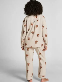 Hunkemoller Grey Flannel Straight Bear Joggers Discount