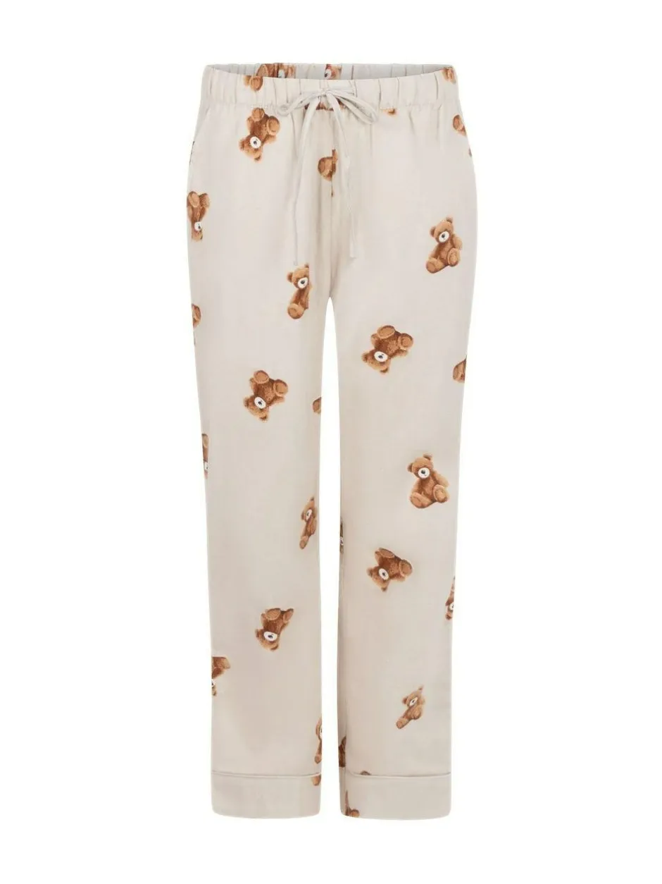 Hunkemoller Grey Flannel Straight Bear Joggers Discount
