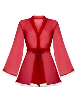 Hunkemoller Red Santa Mesh Kimono Sale