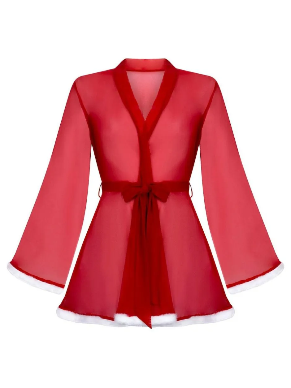 Hunkemoller Red Santa Mesh Kimono Sale
