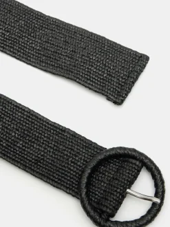 Hush Wrenley Woven Belt Black