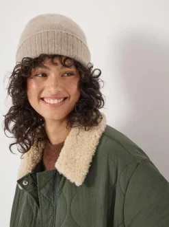 Hush Cashmere Beanie Natural Hot
