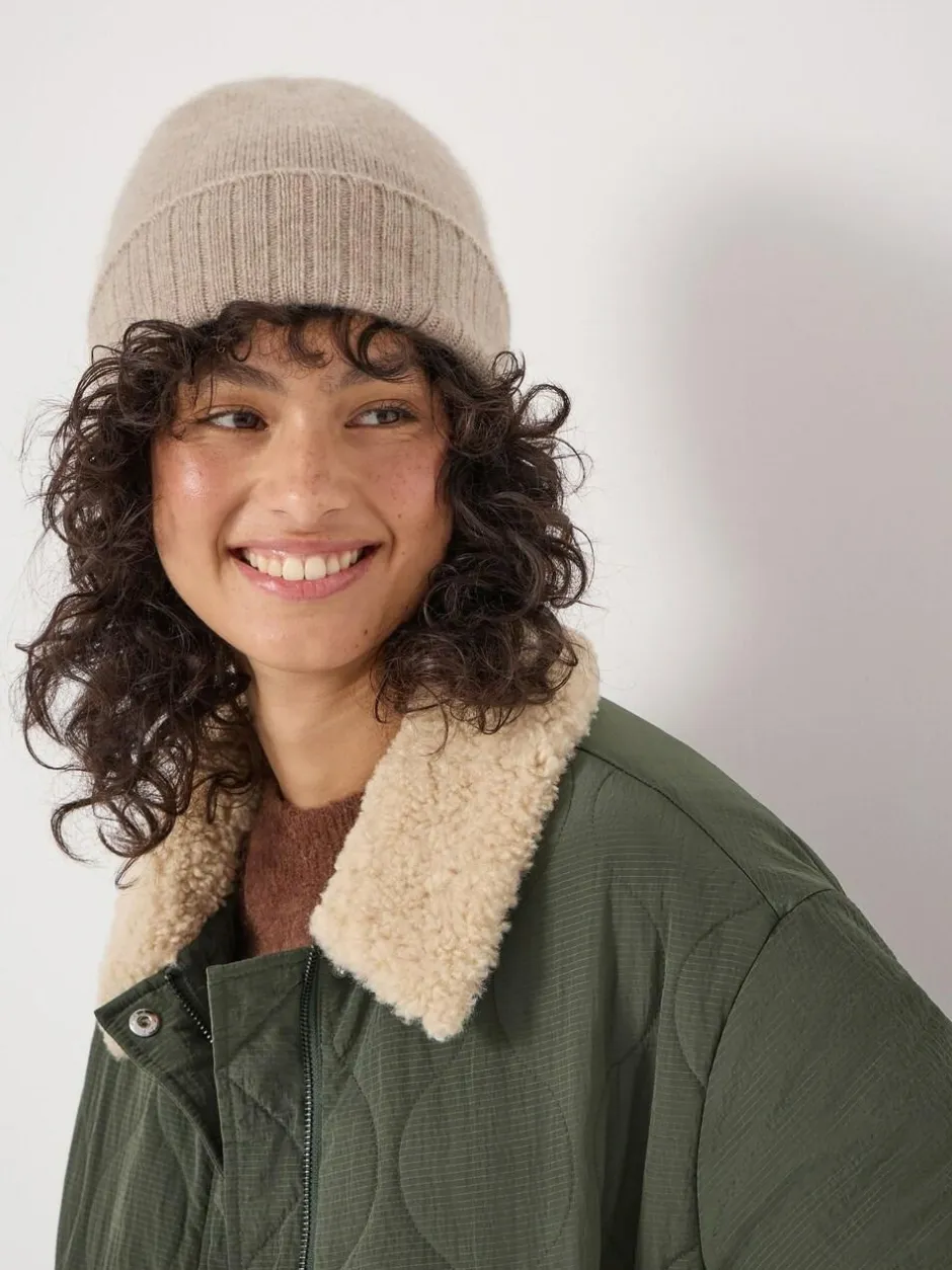 Hush Cashmere Beanie Natural Hot