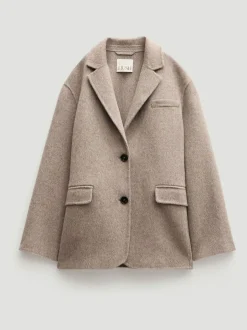 Hush Pure Wool Double Faced Blazer Natural Online