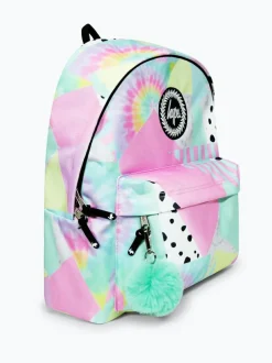 Hype Girls Pink Iconic Pastel Collage Multicolour Backpack Clearance