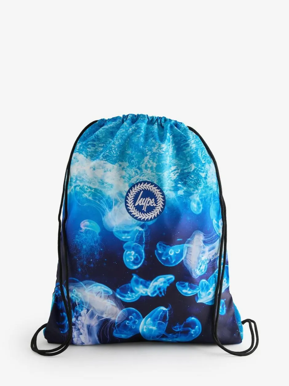 Hype . Kids Blue Jellyfish Drawstring Bag Discount