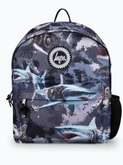 Hype . Kids Grey Mech Sharks Iconic Backpack Online