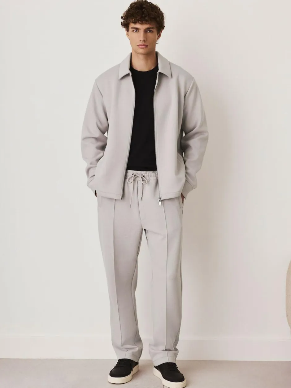 Next N. Premium Soft Touch Scuba Slim Fit Open Joggers Ice Grey Discount