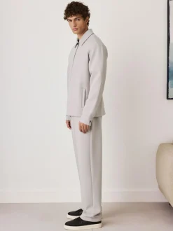 Next N. Premium Soft Touch Scuba Slim Fit Open Joggers Ice Grey Discount