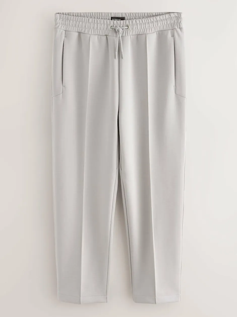Next N. Premium Soft Touch Scuba Slim Fit Open Joggers Ice Grey Discount