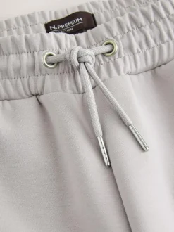 Next N. Premium Soft Touch Scuba Slim Fit Open Joggers Ice Grey Discount