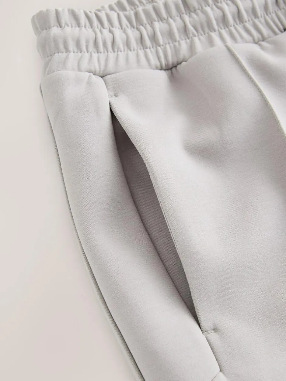 Next N. Premium Soft Touch Scuba Slim Fit Open Joggers Ice Grey Discount