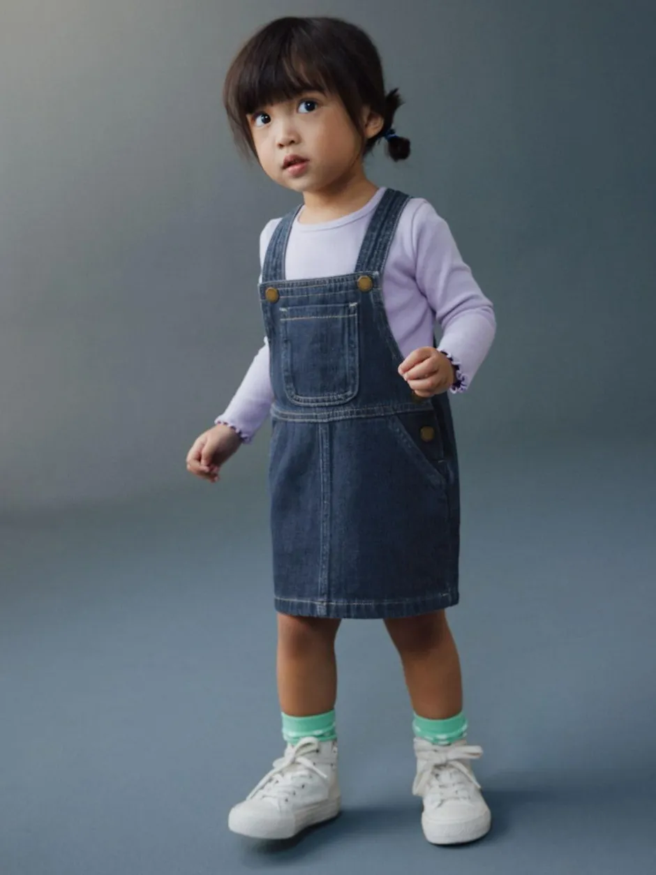 Next Denim Pinafore Dress (3mths-8yrs) Indigo Blue Sale