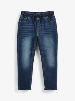 Next Regular Fit Stretch Elasticated Waist Jeans (3-16yrs) Indigo Blue Outlet