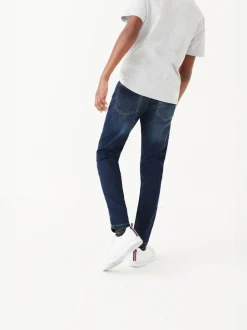 Next Skinny Fit Stretch Elasticated Waist Jeans (3-16yrs) Indigo Blue Sale