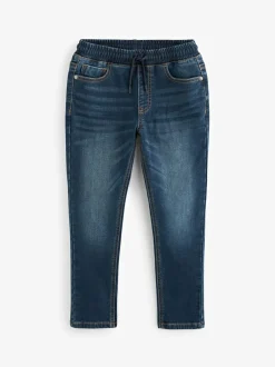 Next Skinny Fit Stretch Elasticated Waist Jeans (3-16yrs) Indigo Blue Sale