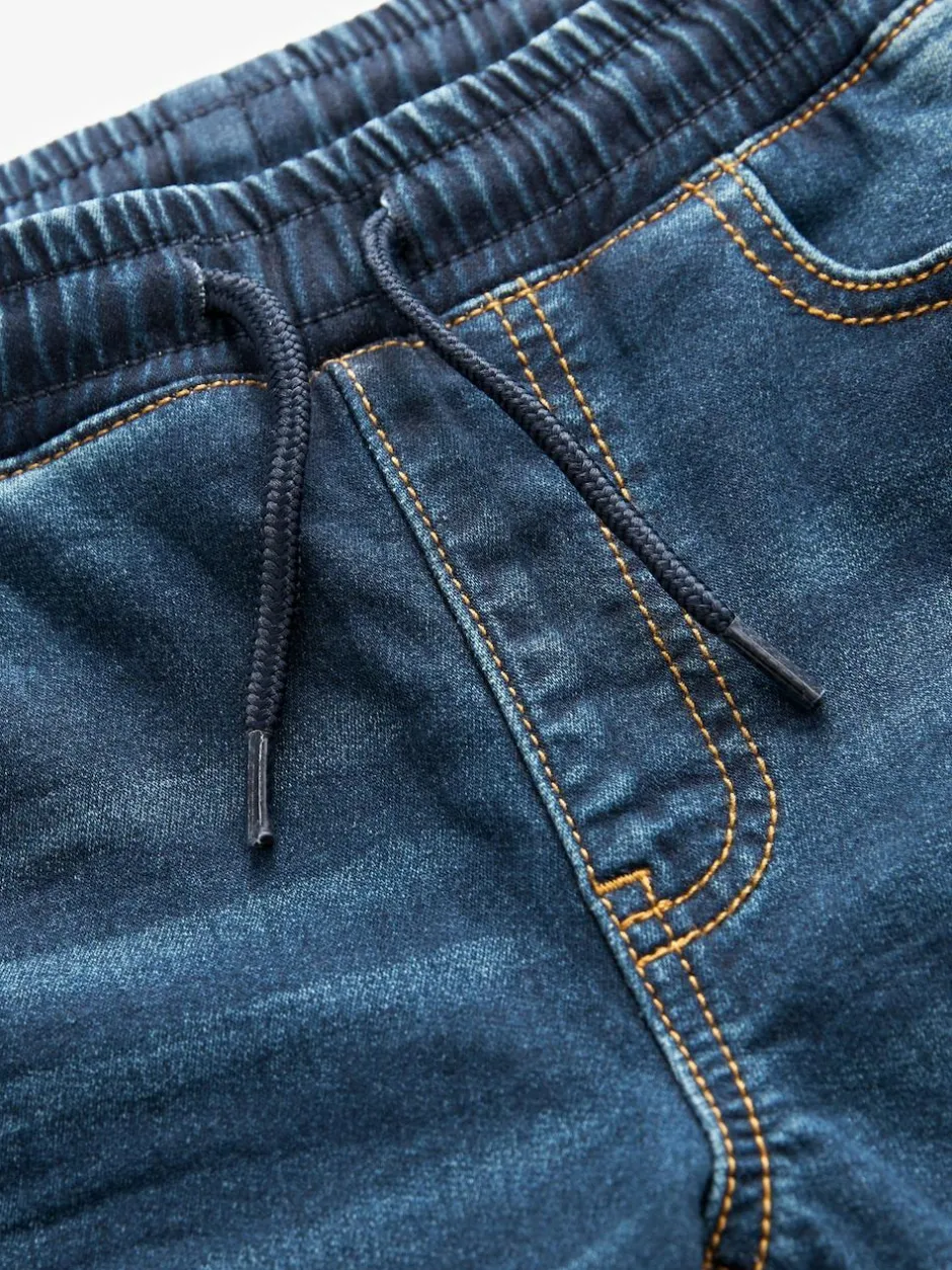 Next Skinny Fit Stretch Elasticated Waist Jeans (3-16yrs) Indigo Blue Sale