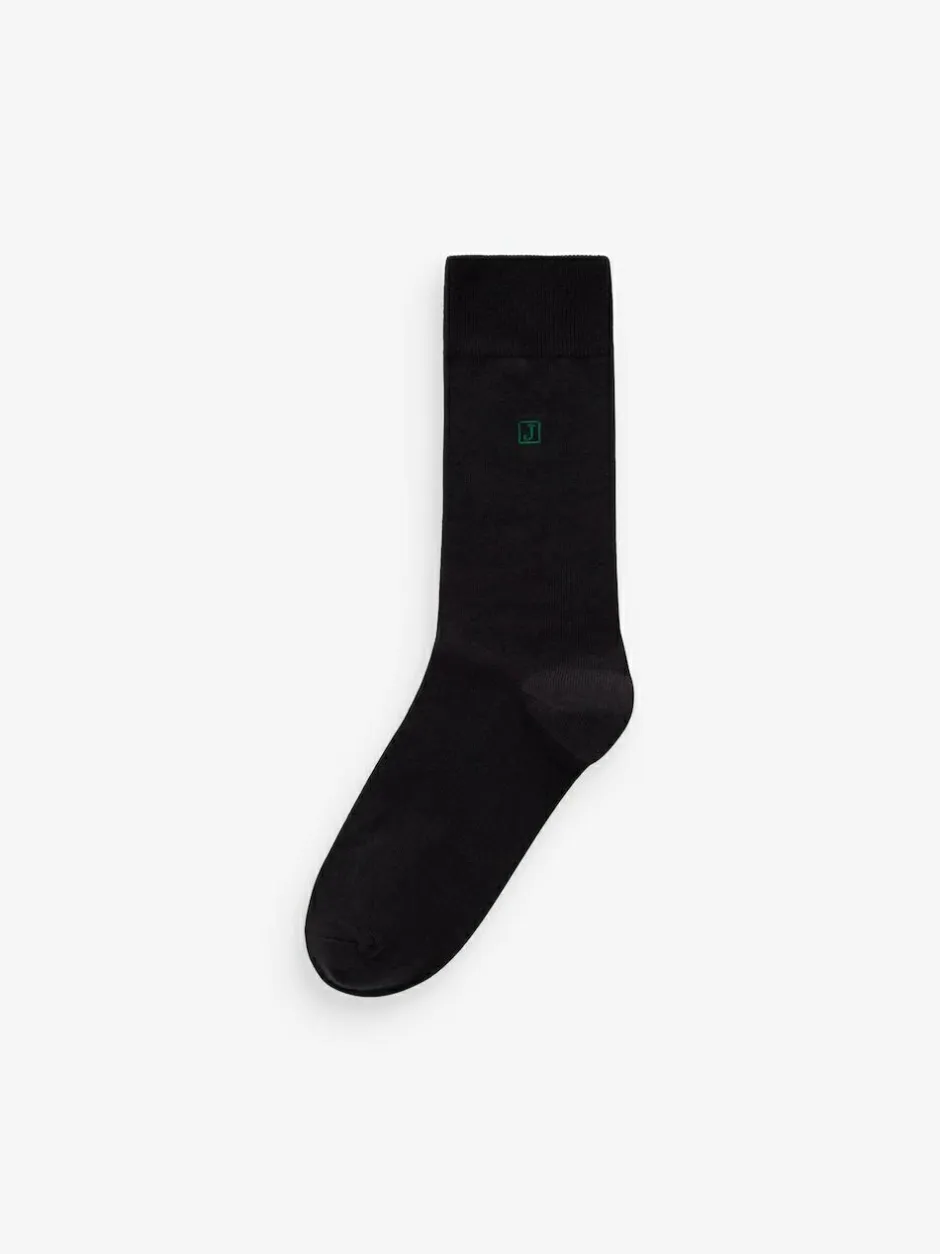 Next Inital Black Embroidered Lasting Fresh Socks 5 Pack Best