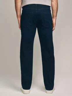 Next Straight Fit Straight Fit Essential Stretch Jeans Ink Blue Outlet