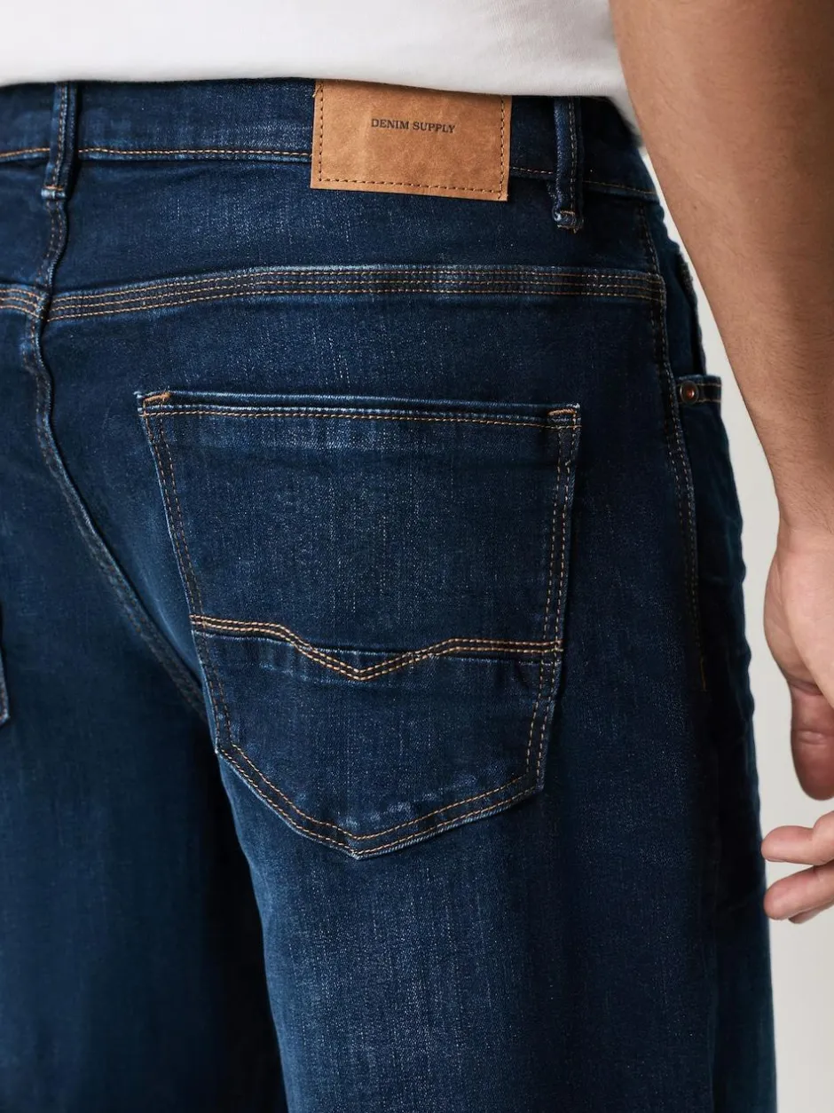 Next Relaxed Fit Authentic Stretch Denim Jeans Ink