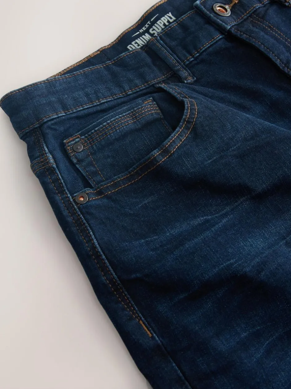 Next Relaxed Fit Authentic Stretch Denim Jeans Ink