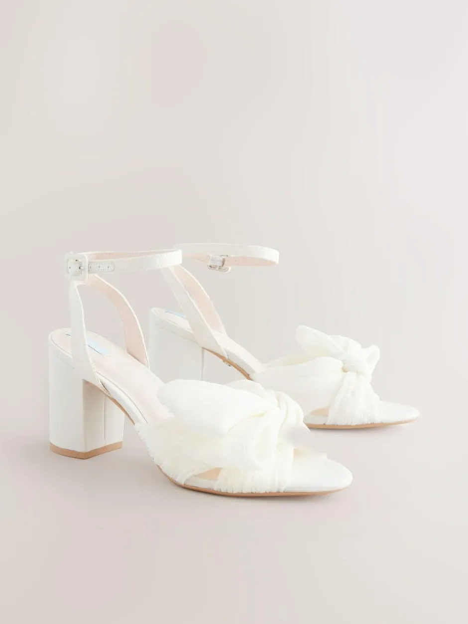 Next Ivory Forever Comfort® Wedding Bow Block Bridal Heel Shoes Online