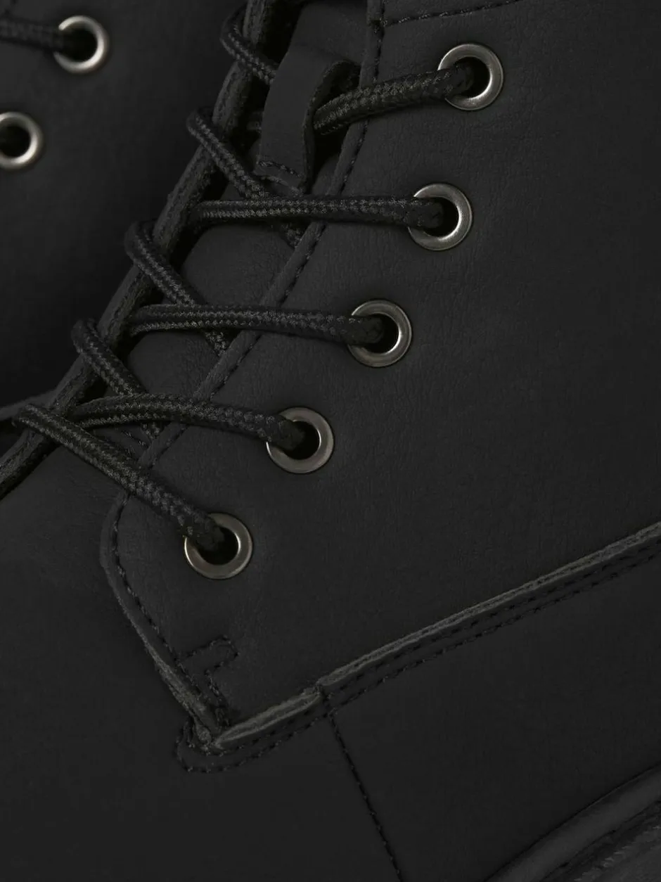 JACK & JONES Lace Up Ankle Boots Black Outlet