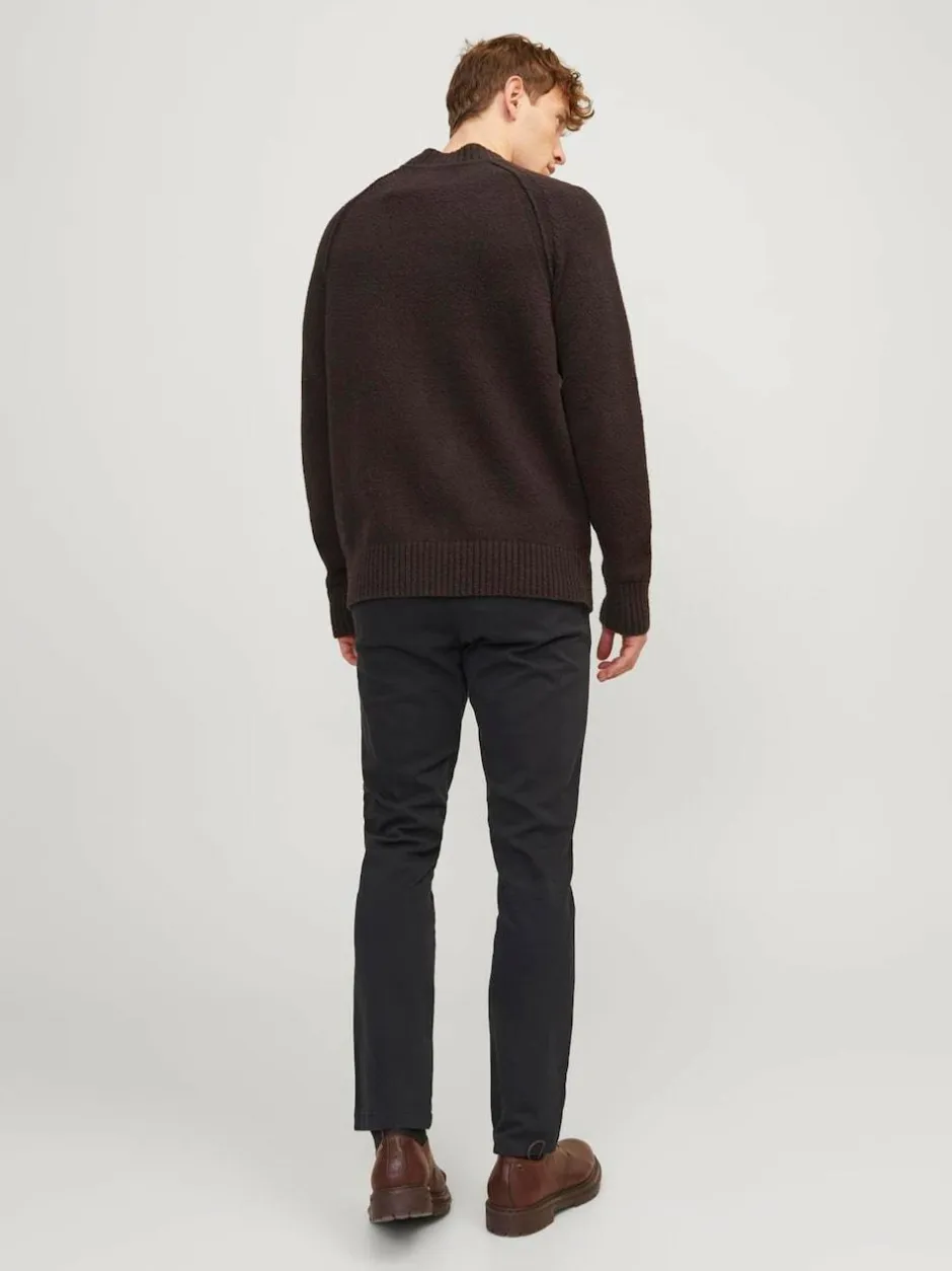 JACK & JONES Slim Fit Chino Trousers Black Online