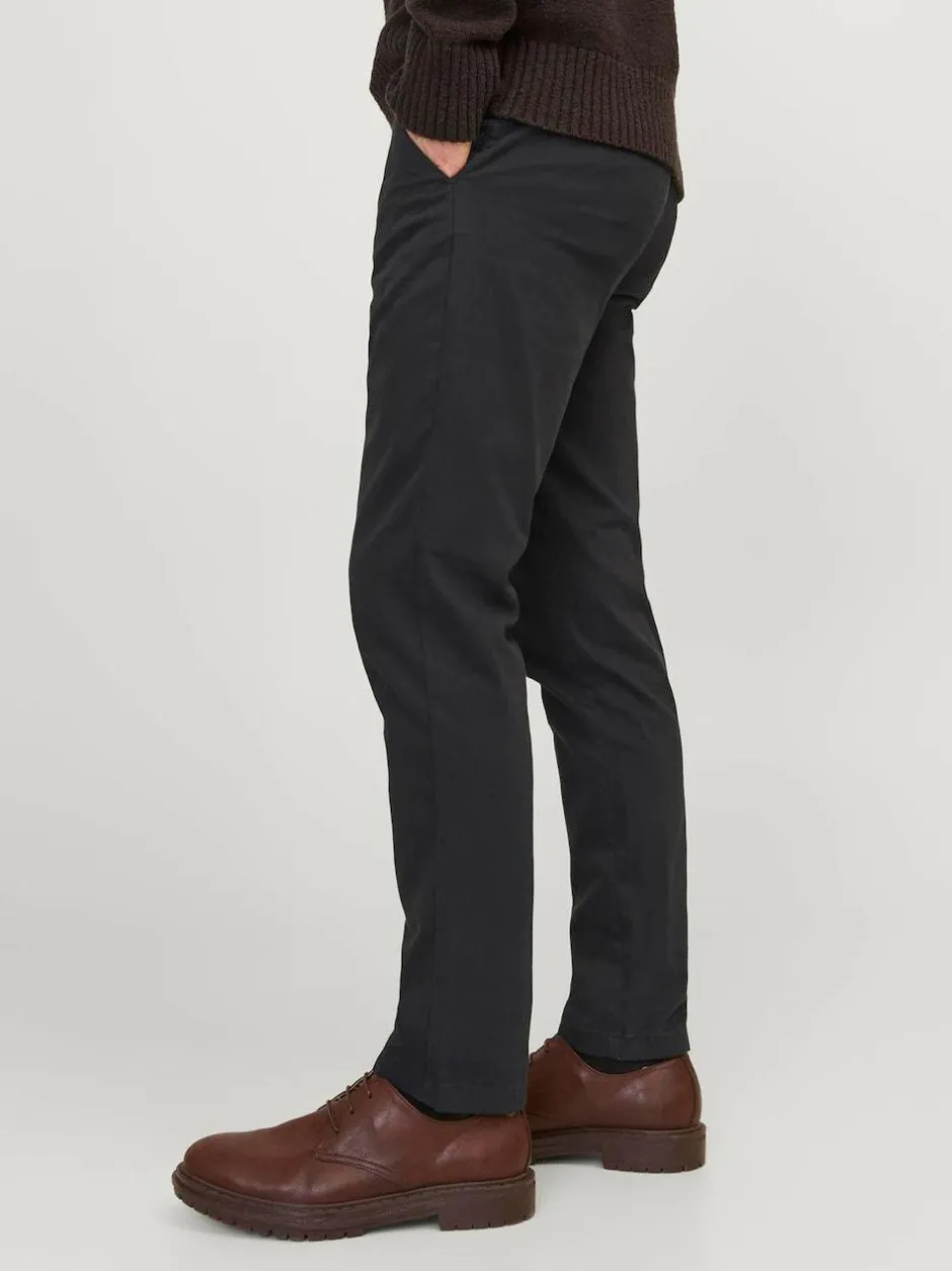 JACK & JONES Slim Fit Chino Trousers Black Online