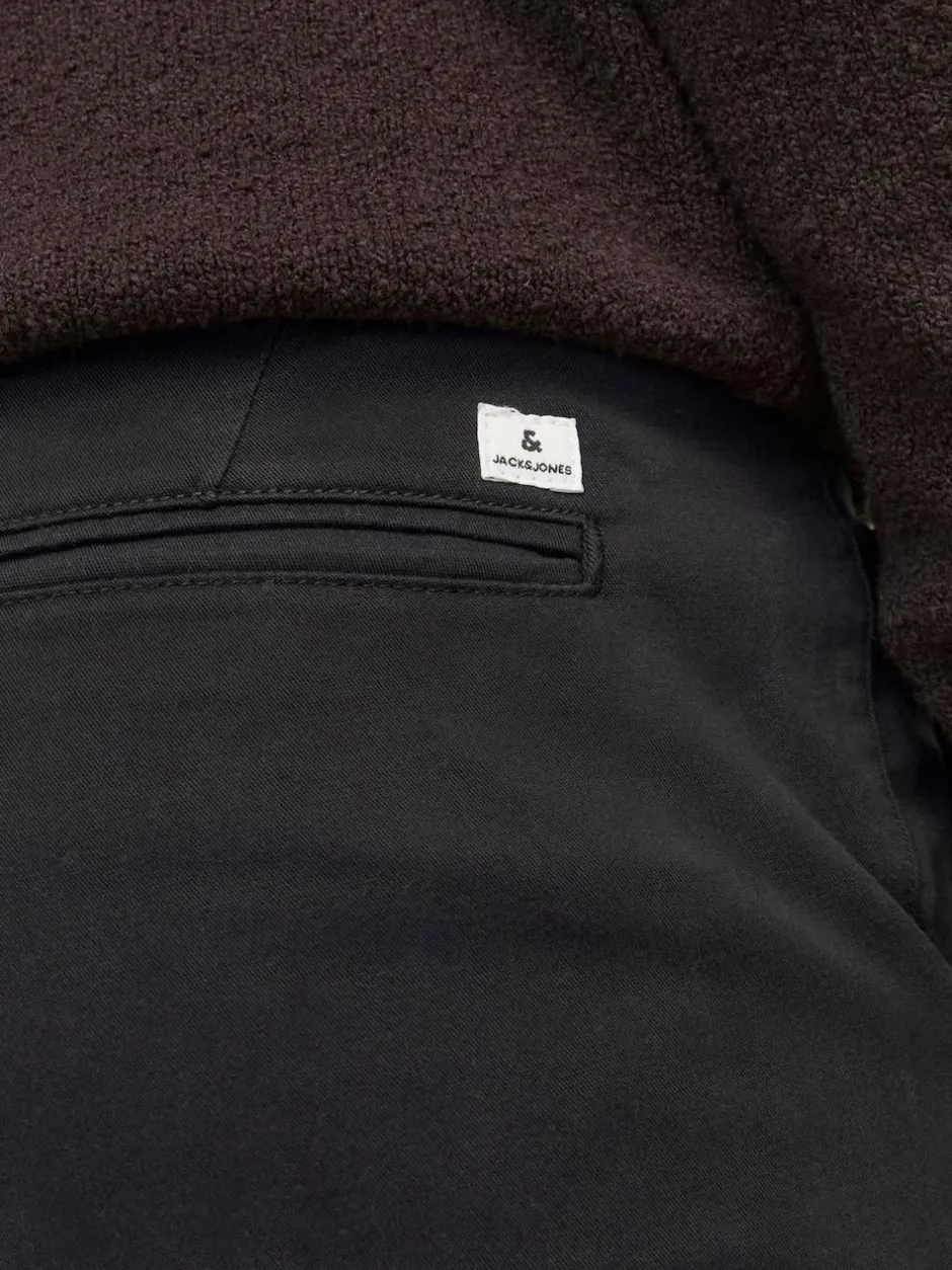 JACK & JONES Slim Fit Chino Trousers Black Online