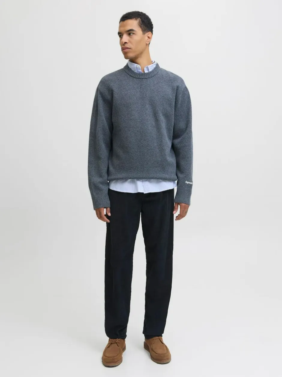 JACK & JONES Blue Relaxed Corduroy Joggers Sale