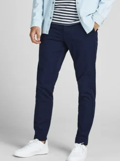 JACK & JONES Slim Fit Chino Trousers Blue Discount