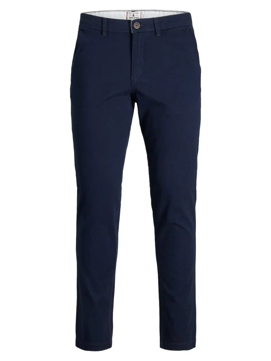 JACK & JONES Slim Fit Chino Trousers Blue Discount