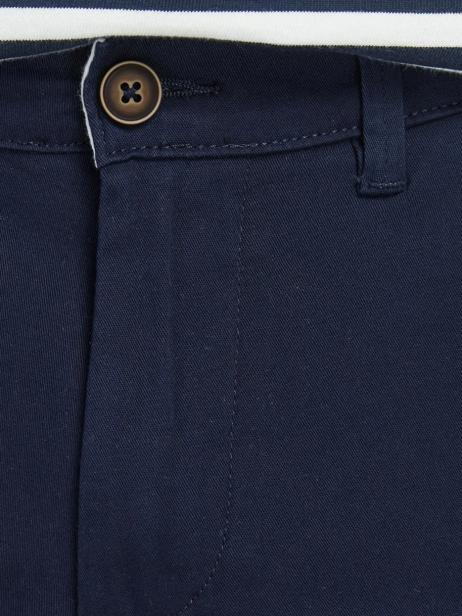 JACK & JONES Slim Fit Chino Trousers Blue Discount