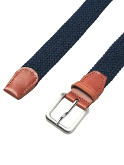 JACK & JONES Woven Belt Blue Clearance