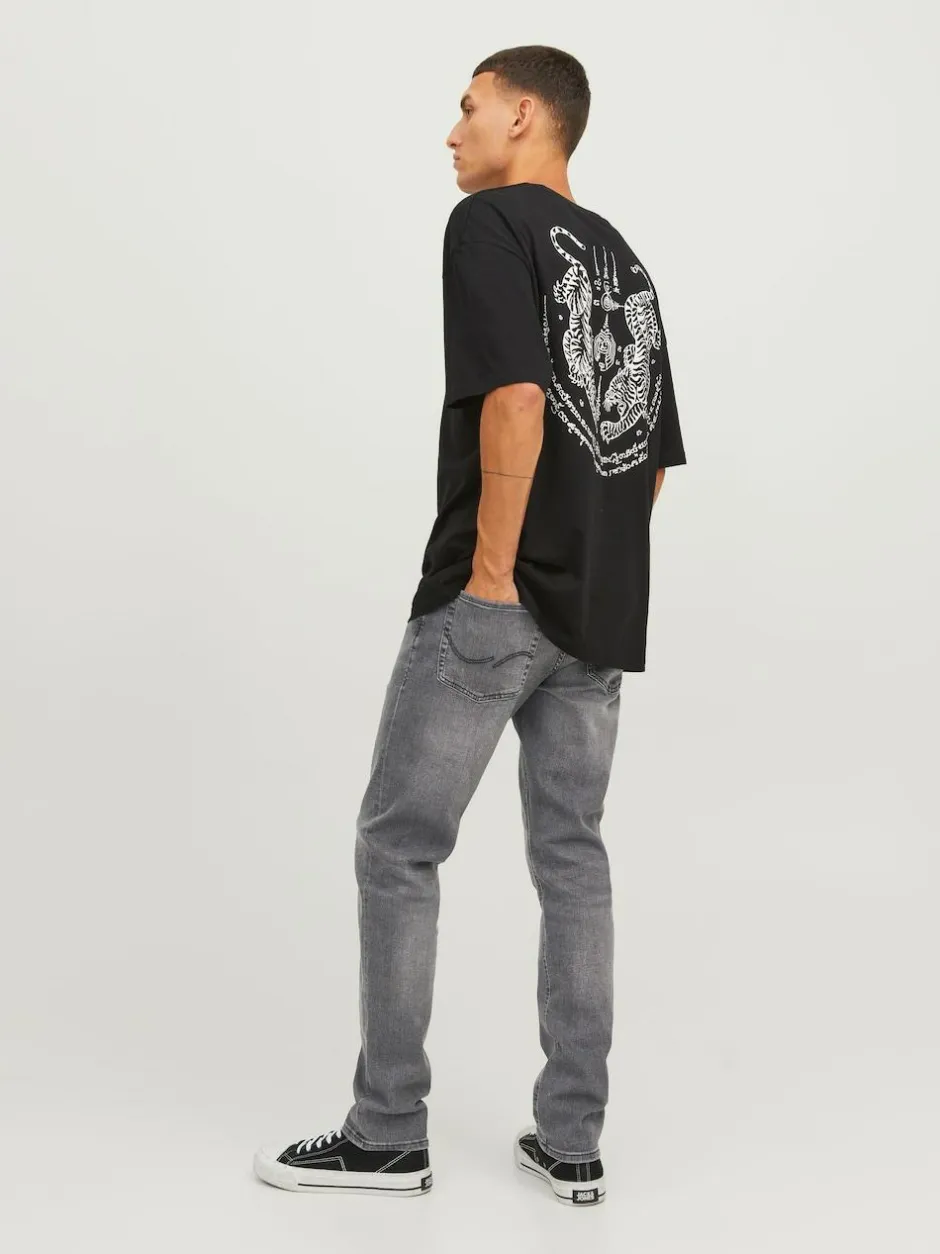 JACK & JONES Grey Wash Glenn Slim Fit Jeans Online