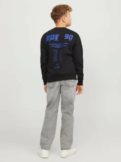 JACK & JONES JUNIOR Chris Relaxed Fit Black Jeans Grey Discount